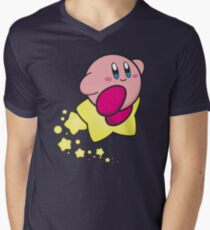 Ride on Kirby Men's V-Neck T-Shirt
