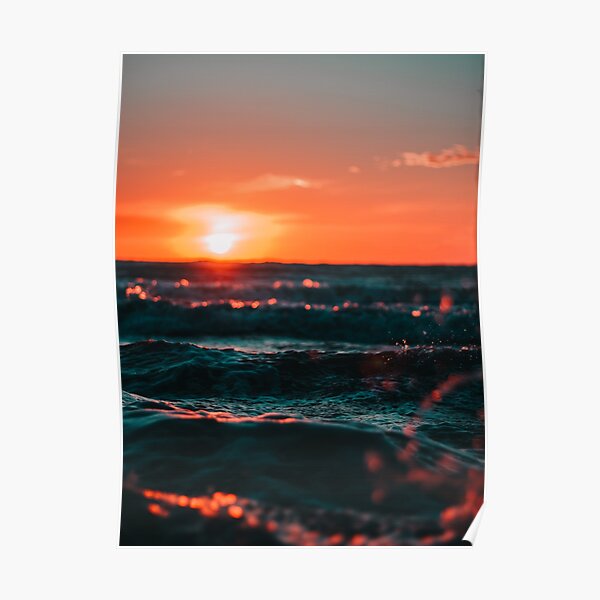 Warm sunset Poster