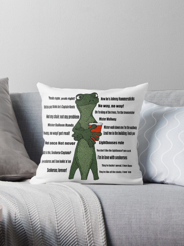 Psychedelic Frog Home Throw Pillow