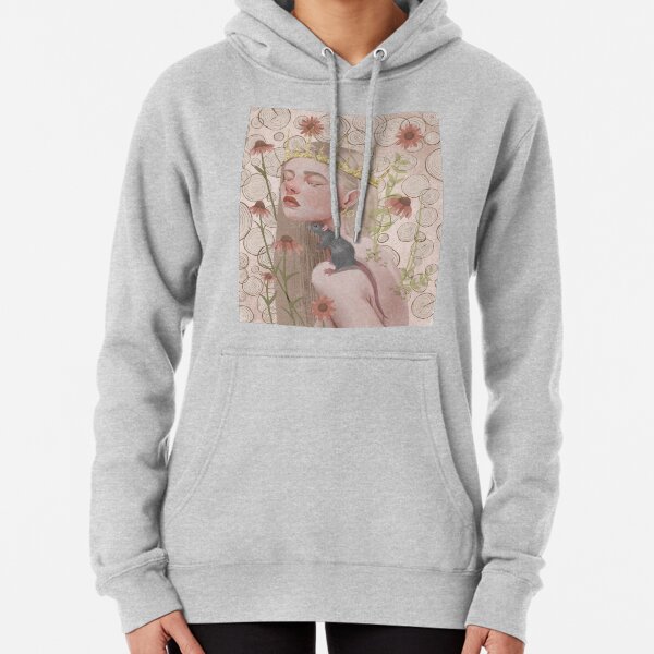Year of the rat. Chinese zodiac illustration. Pullover Hoodie