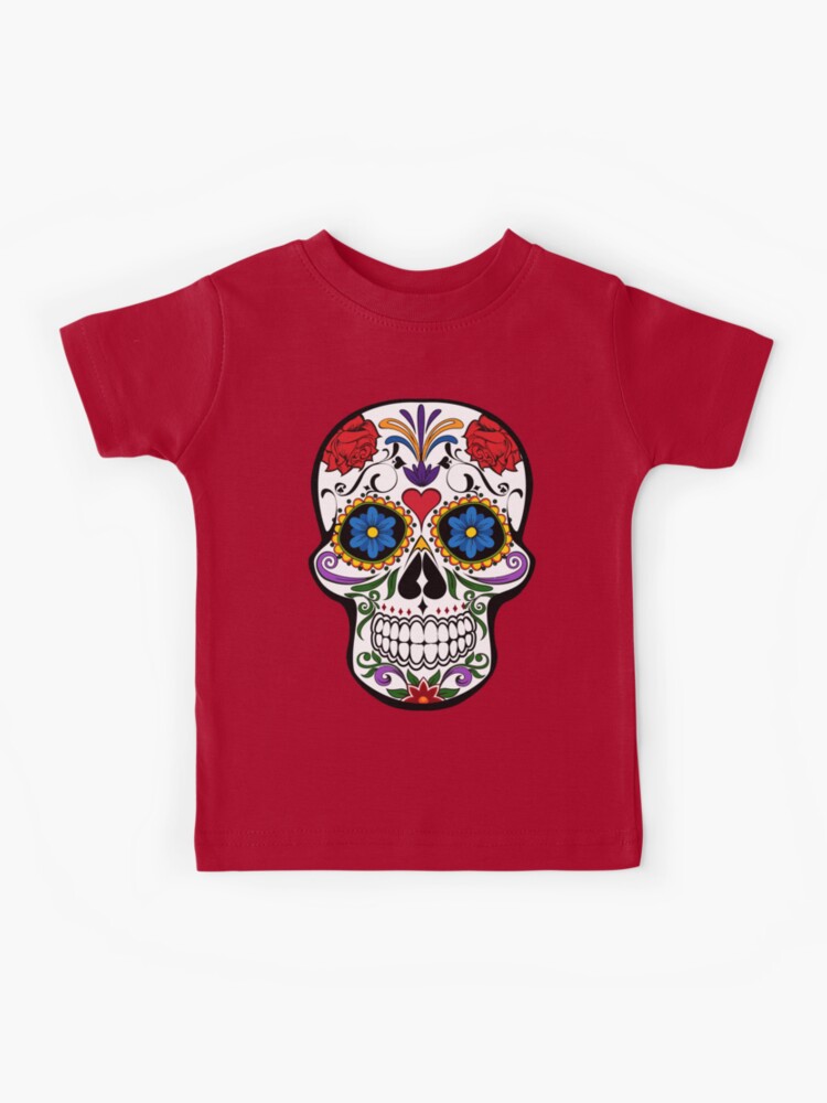  Camiseta para bebé niña Sugar Skulls - Linda camiseta para bebé  - Camiseta del Día de los Muertos para bebés, Blanco : Ropa, Zapatos y  Joyería