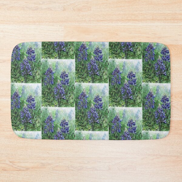 Item preview, Texas Bluebonnet Watercolor Illustration designed and sold by cloudeddreams.