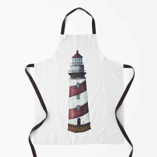 Item preview, Nautical Red Lighthouse designed and sold by newburyboutique.