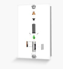 Lightsaber Cross-section Grußkarte