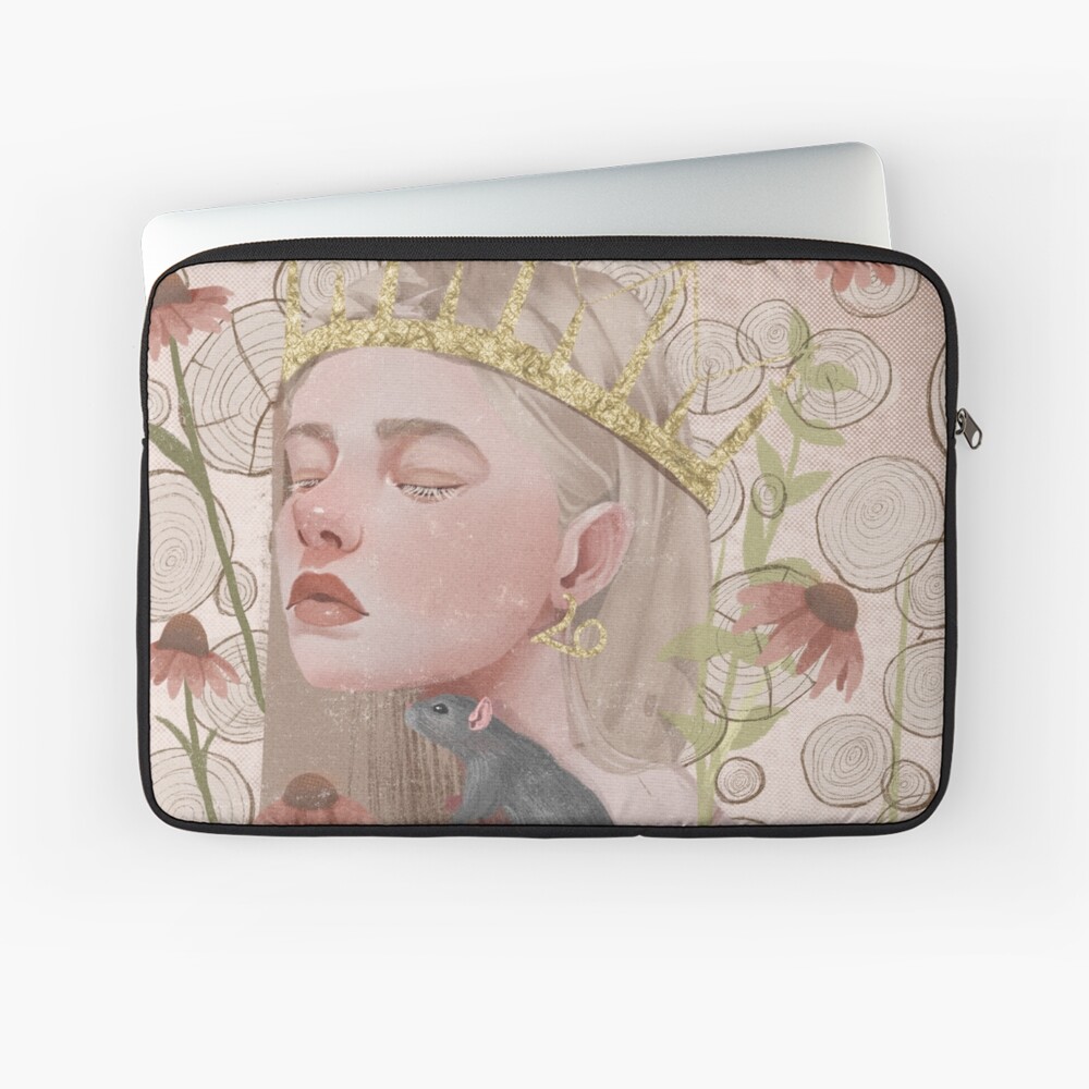 Year of the rat. Chinese zodiac illustration. Laptop Sleeve