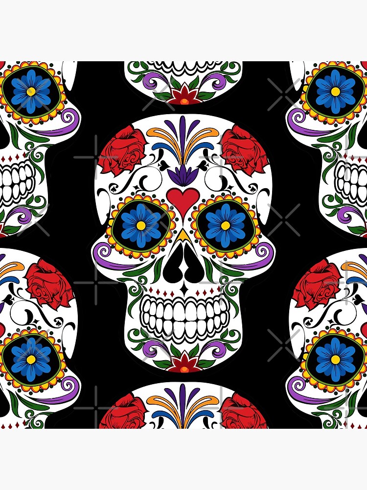 Sugar Skull | Day of the Dead Floral Skull by Gascondi
