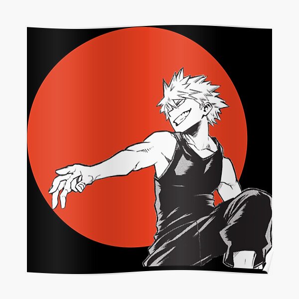 Bakugou Katsuki Poster For Sale By Jbird Redbubble