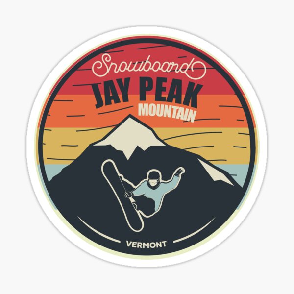 Jay Peak Vermont Ski Snowboard Sticker Made From Image Of Vintage Ski Patch 