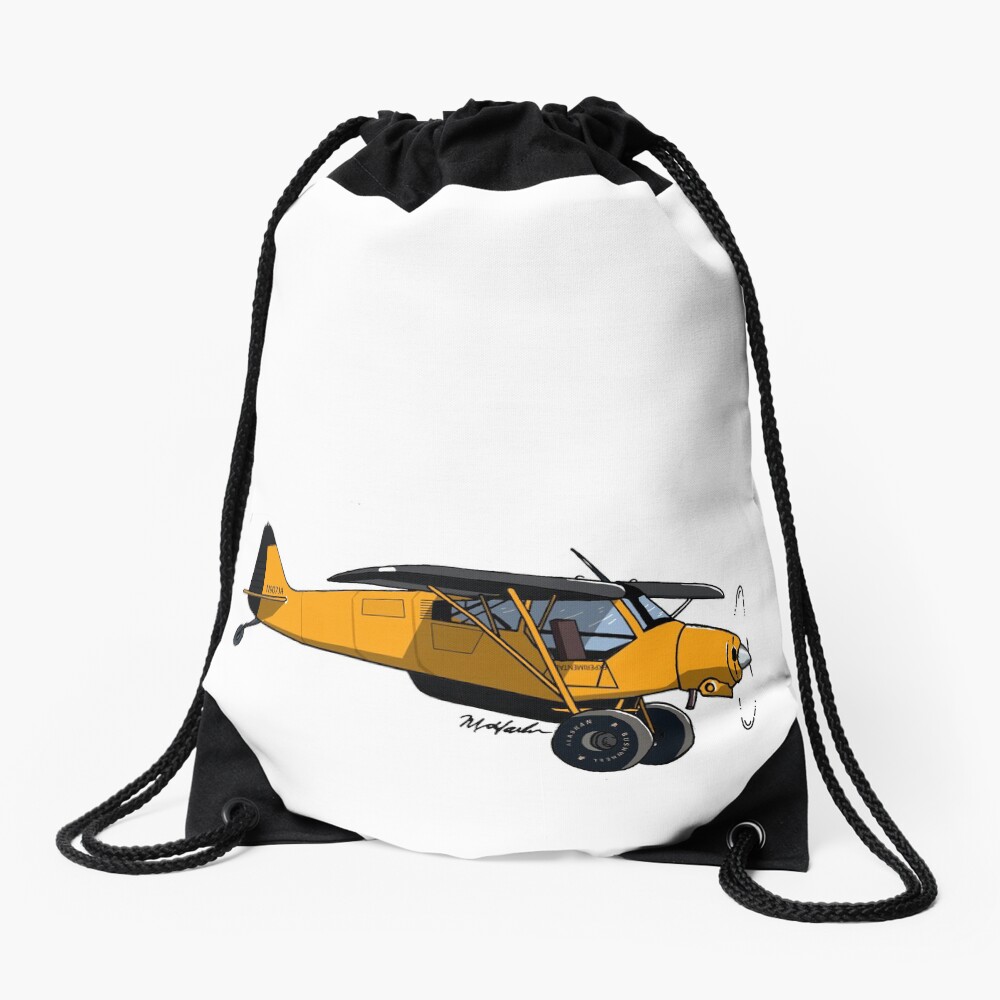 Yellow Experimental Super Cub Drawstring Bag