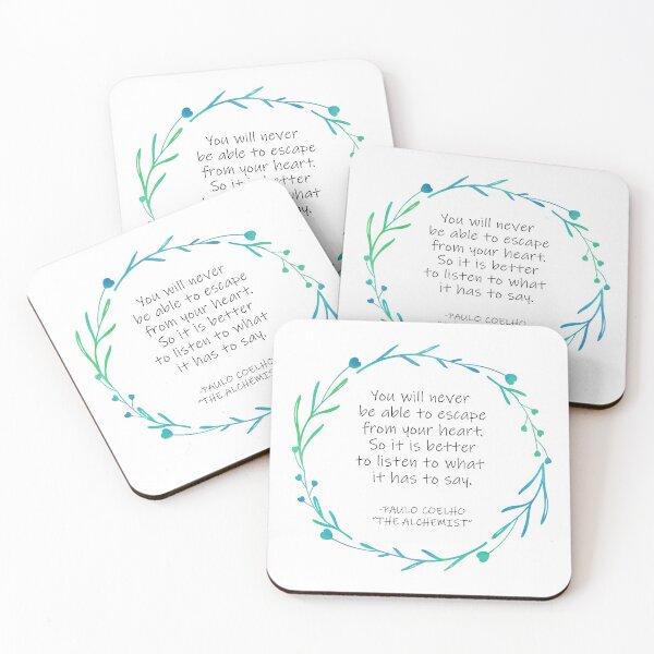 Item preview, Paulo Coelho Alchemist Quote designed and sold by HeatherMoonArt.
