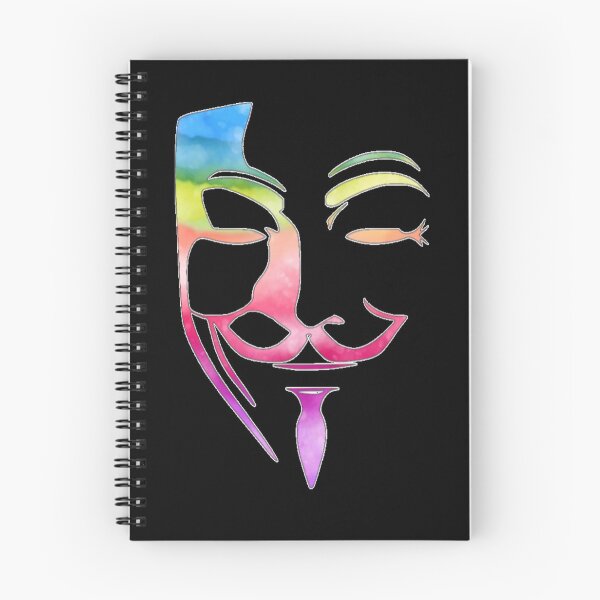 Item preview, Guy fawkes mask- in rainbow designed and sold by To-the-T.