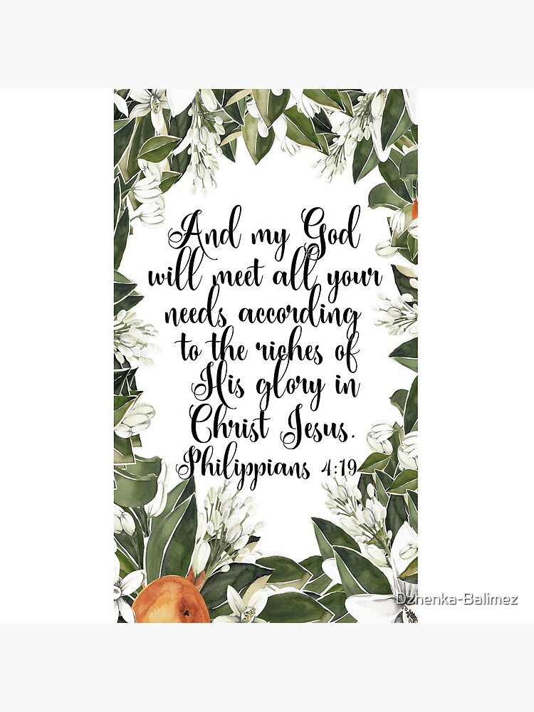 My God Will Supply Every Need Of Yours {Tote Bag} My God Will Supply Every Need Of Yours {Tote Bag}