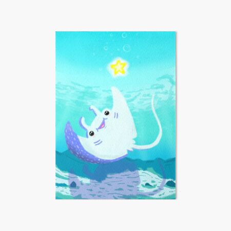 Manta Ray Art Board Print
