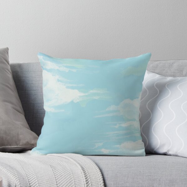 Item preview, Mask Watercolor blue sky and cloud designed and sold by della95.