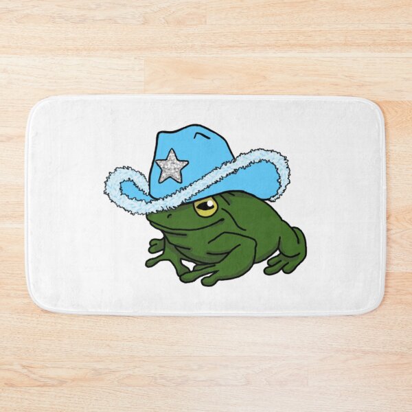 Item preview, Frog with a cowboy hat blue designed and sold by Quinn47.