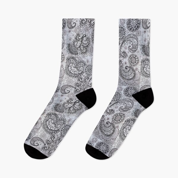 Item preview, Black and White Floral Paisley Doodle #1 designed and sold by GalatiansSixTen.