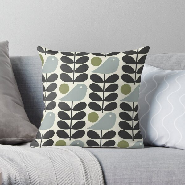 Orla kiely design Throw Pillow
