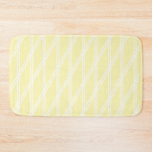 Item preview, Pastel Yellow and White Diamond Grid designed and sold by tinyteacups.
