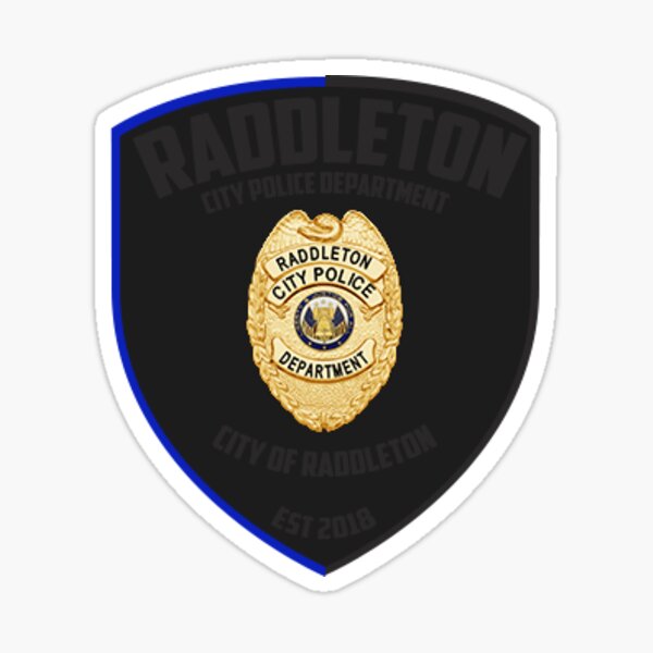 Roblox Logo Stickers Redbubble - noob police logo roblox