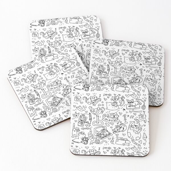 Item preview, Doodle Kittens designed and sold by candyflipmx.