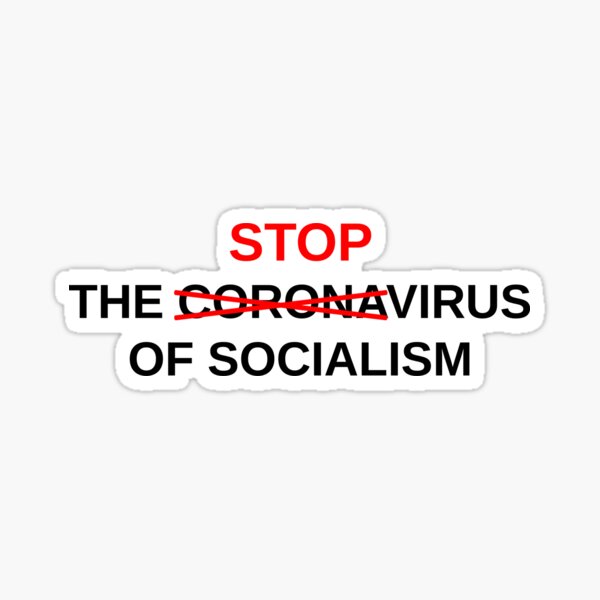 Stop socialism Sticker