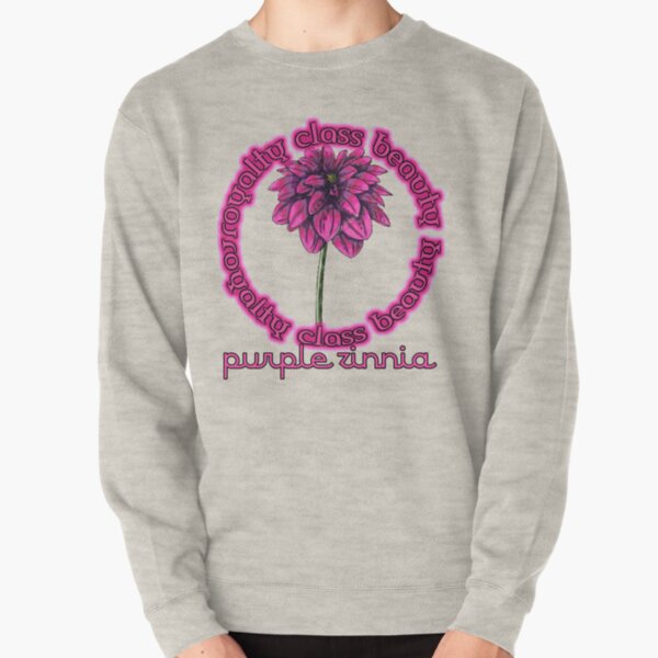 Purple zinnia Pullover Sweatshirt