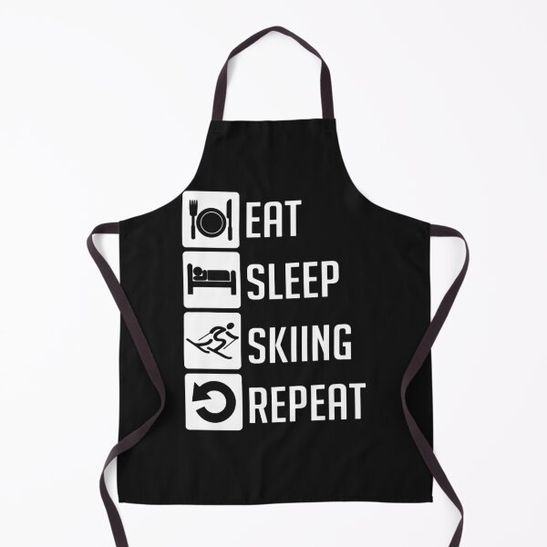 Item preview, Eat Sleep Skiing Repeat designed and sold by GeniusDesignArt.