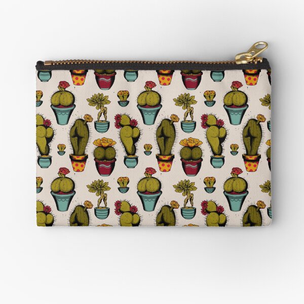 CactAss tattoo flash Zipper Pouch