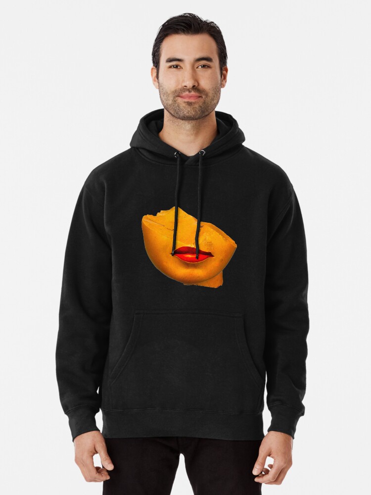 Alternate view of a queen lips Pullover Hoodie