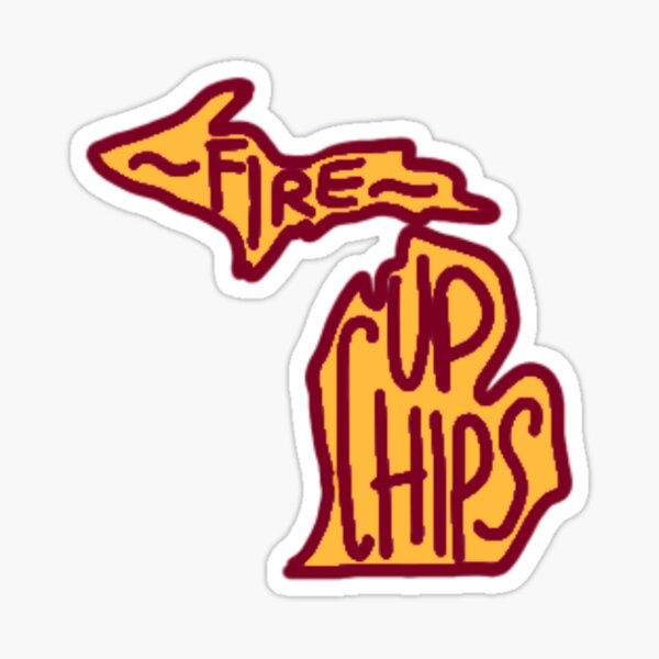 Fire Up Chips CMU Sticker