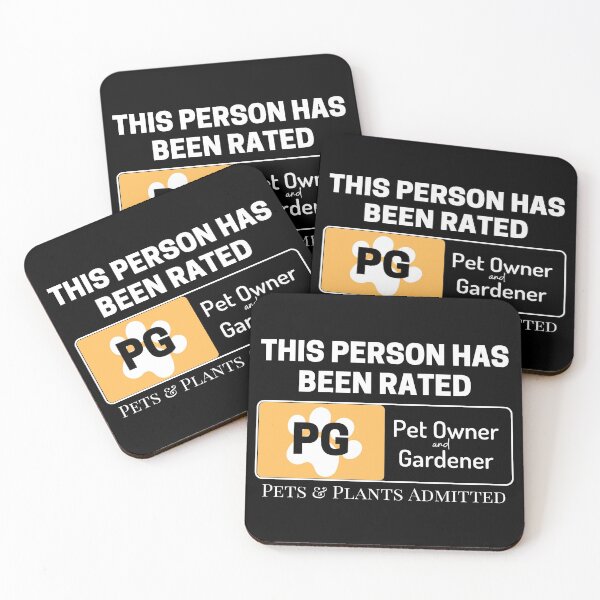 Item preview, Rated PG - Pet Owner and Gardener Pets and Plants Admitted designed and sold by FunWithFoliage.