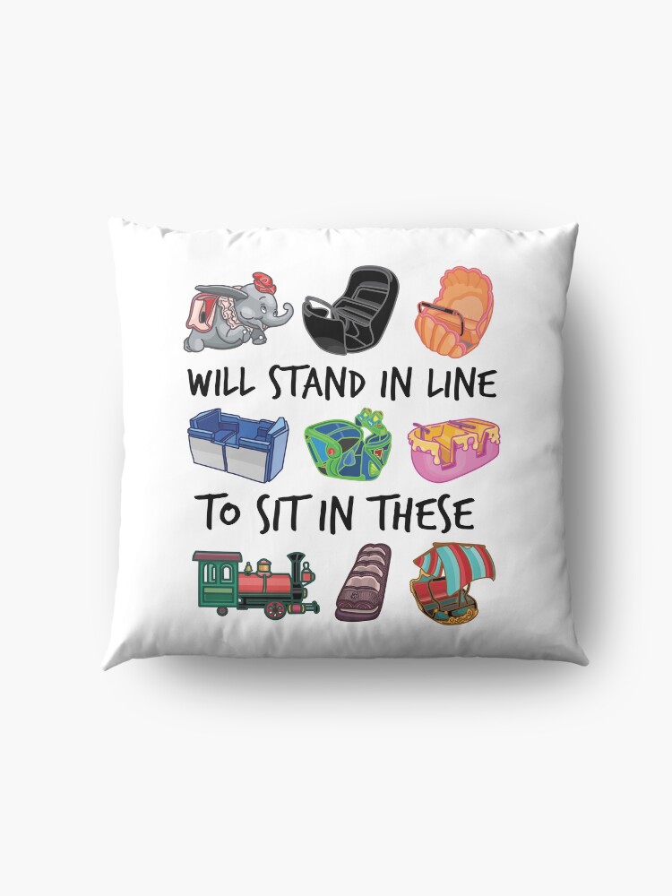 Alternate view of Ride Vehicles (with Caption) Floor Pillow