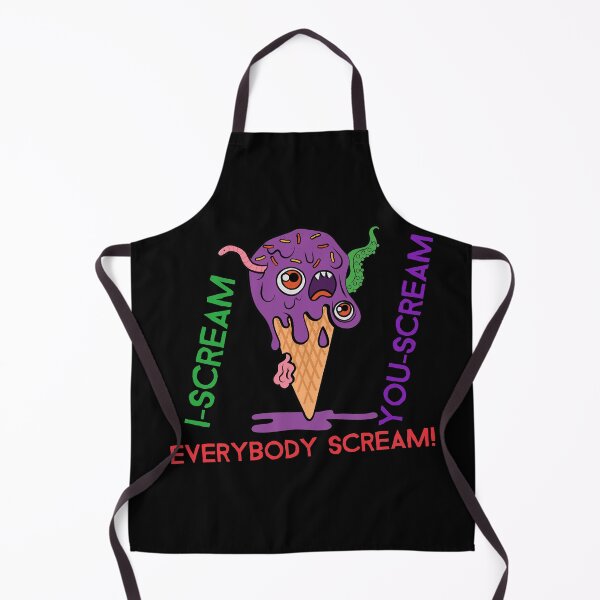 Item preview, I Scream You Scream Everybody Scream Halloween or Anytime Monster Ice Cream Attack! designed and sold by UrTops.