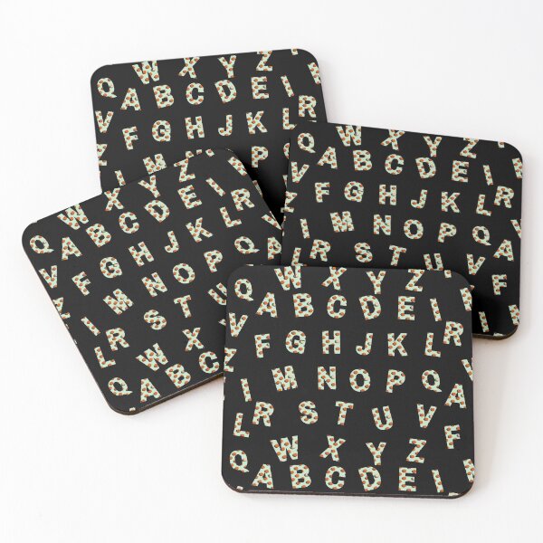 Item preview, Green Orange Pumpkin Full Alphabet Letter Pattern designed and sold by Mirko Torresi.