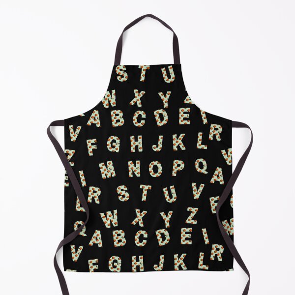 Item preview, Green Orange Pumpkin Full Alphabet Letter Pattern designed and sold by Mirko Torresi.