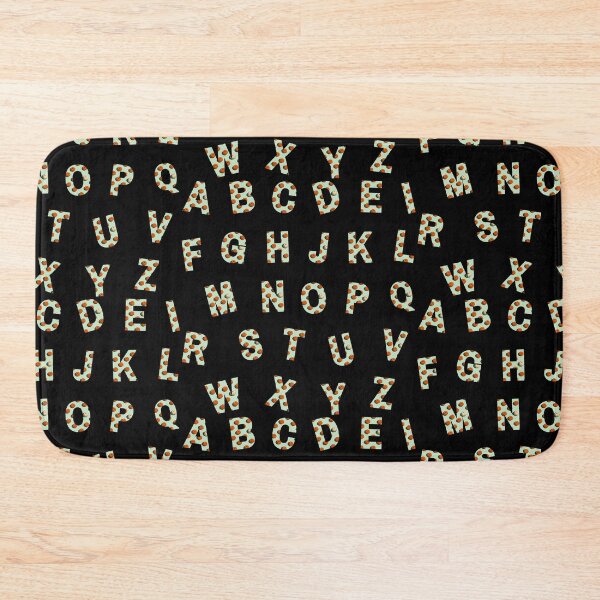 Item preview, Green Orange Pumpkin Full Alphabet Letter Pattern designed and sold by Mirko Torresi.