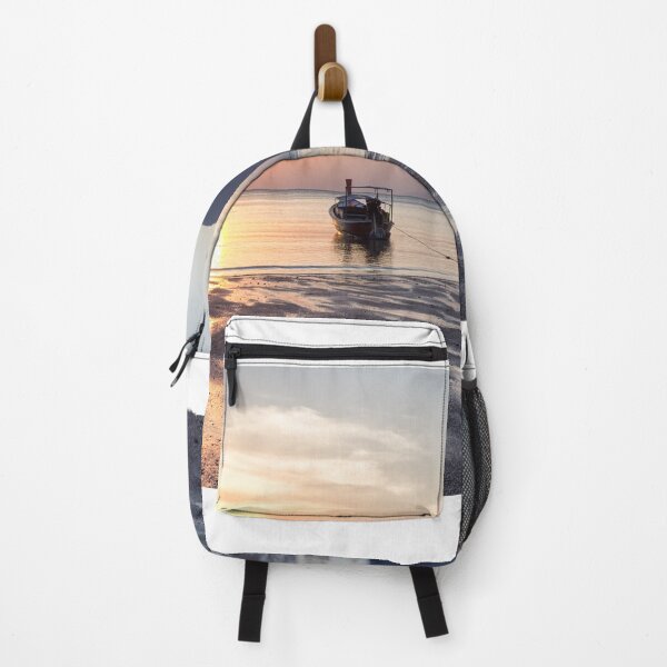 Item preview, Boat at sunset on Pak Nam beach, Trang Province, Thailand designed and sold by Kevin Hellon.