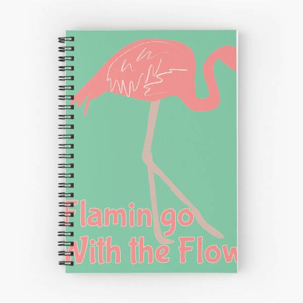 Item preview, Flamingo With the Flow Pink Bird Yoga Relax Inspirational  graphic designed and sold by doodabobs.