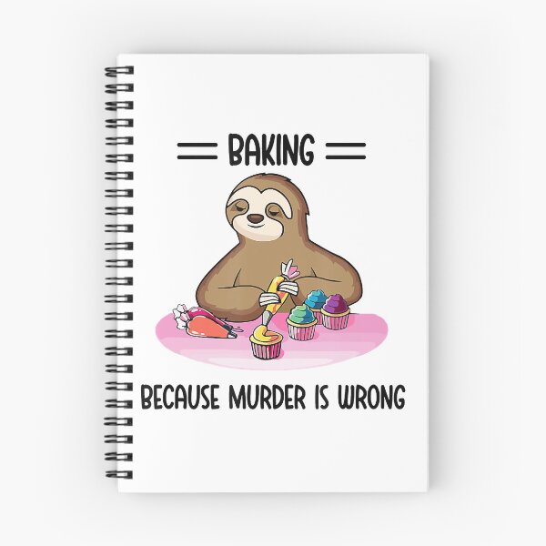 Item preview, Mens Baking Because Murder Is Wrong designed and sold by JoanneHughes.