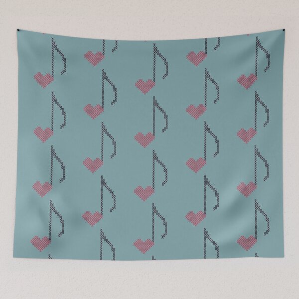 Item preview, Heart Music Note designed and sold by StitchyWitchy.