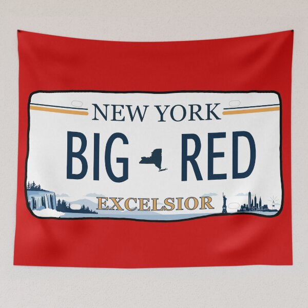 Item preview, Big red license plate designed and sold by kurtzapno.