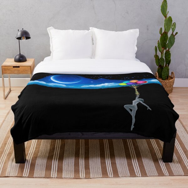 Item preview, Colorful Balloons Floating Dancer to the Moon designed and sold by SRpics4you.