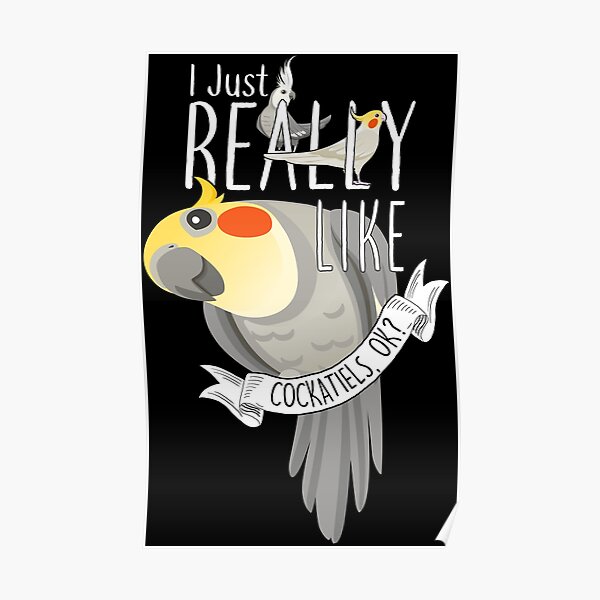 I Just Really Like Cockatiels, OK? Poster