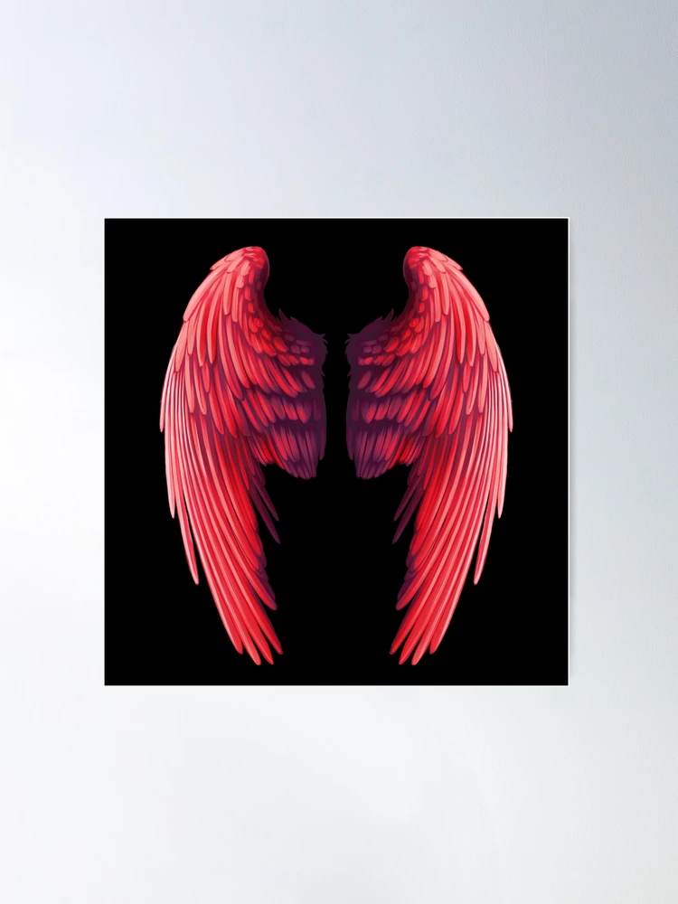 Red Angel Wings Wallpaper