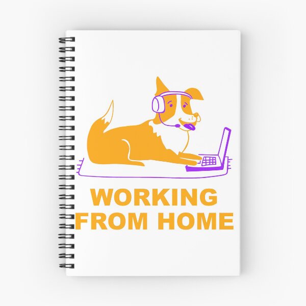 Item preview, Working from Home - Self isolating with your best friend designed and sold by seesaw-clothing.