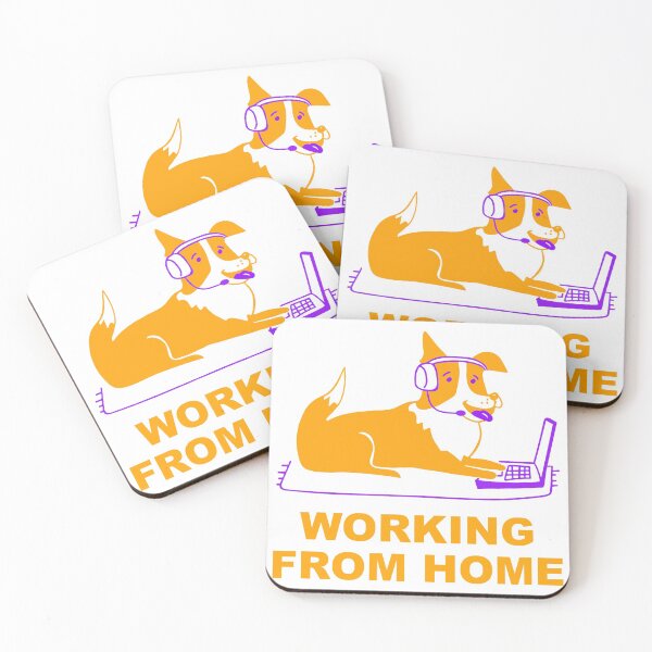 Item preview, Working from Home - Self isolating with your best friend designed and sold by seesaw-clothing.