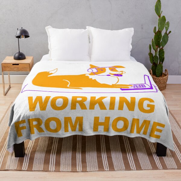Item preview, Working from Home - Self isolating with your best friend designed and sold by seesaw-clothing.