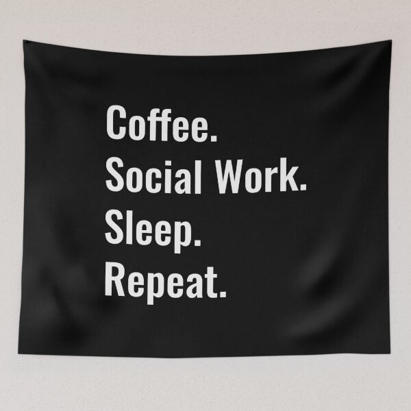 Item preview, Coffee Social Work Sleep Repeat designed and sold by manishfzr1995.