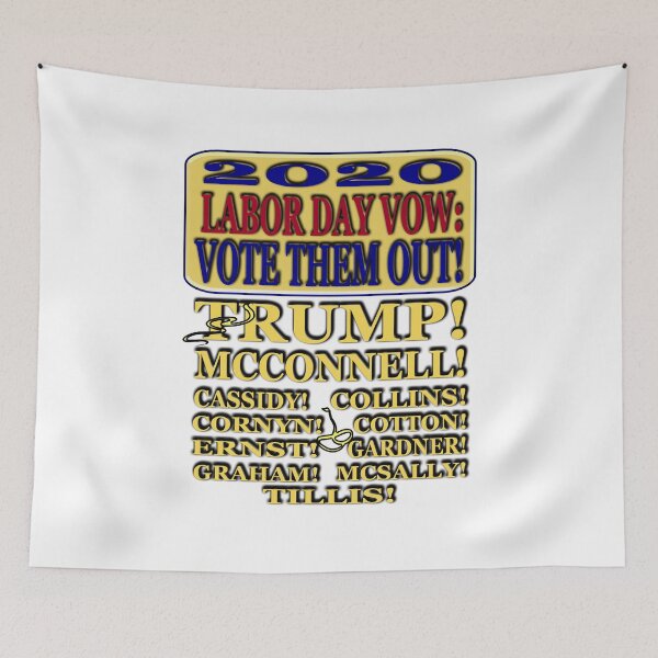 Item preview, Fun “2020 LABOR DAY VOW:  VOTE THEM OUT!...”  Apparel & Accessories.    designed and sold by Joanenices.