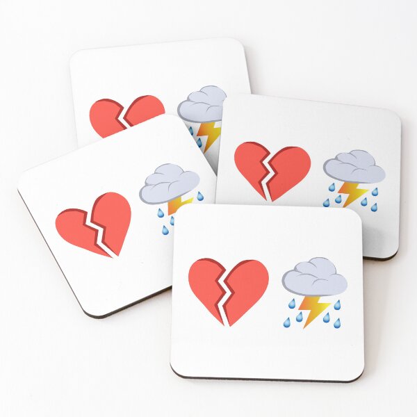 Item preview, heartbreak weather emojis designed and sold by 3meistudios.